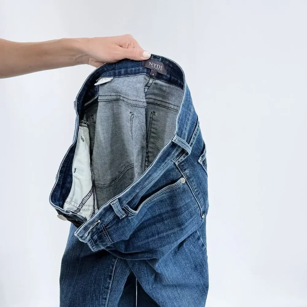NYDJ Not Your Daughter's Jeans Straight Leg Medium Wash Denim Jeans Size 4 - Picture 3 of 3